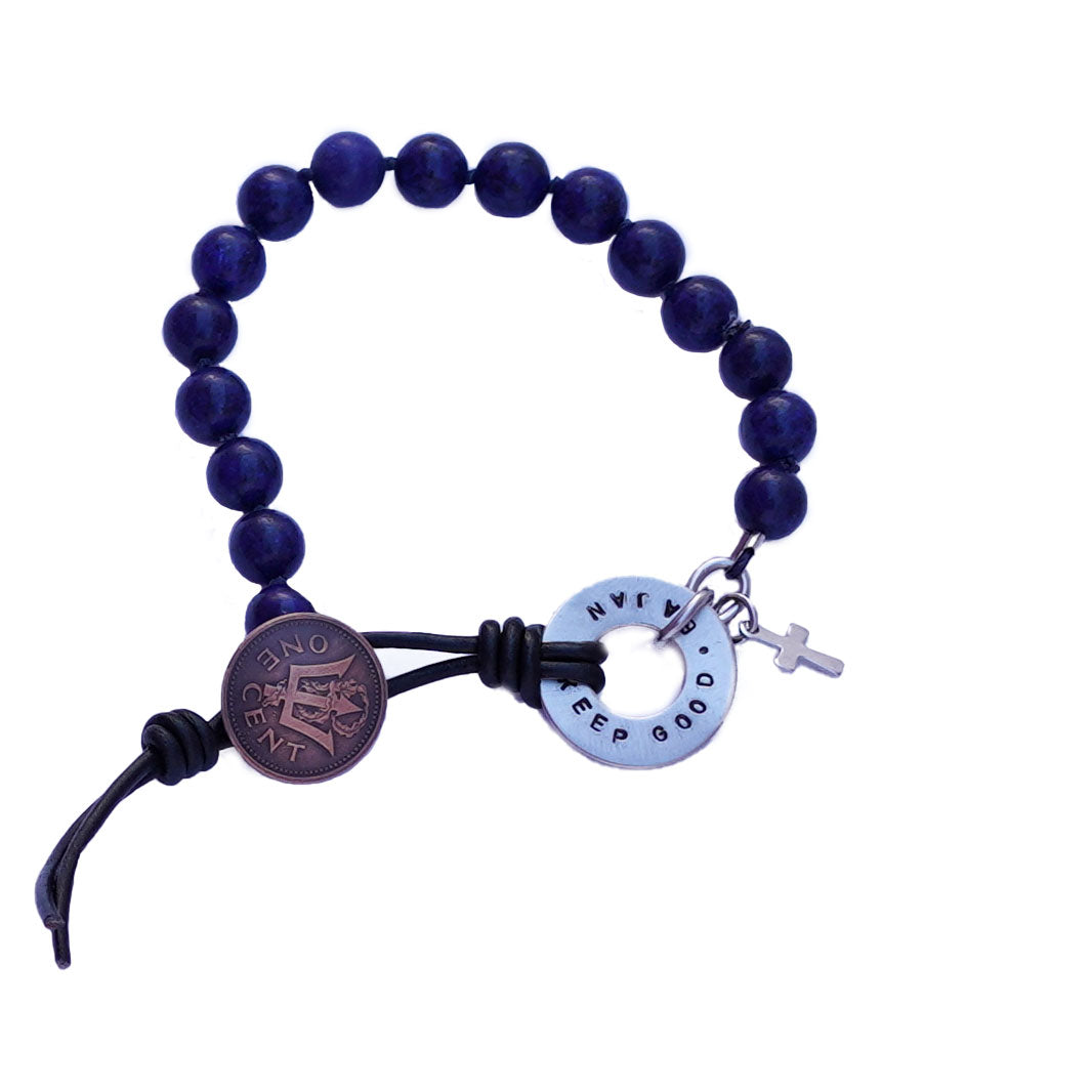 Angelique-Jewellery Barbados Lapis Lazuli Gemstone Bracelet