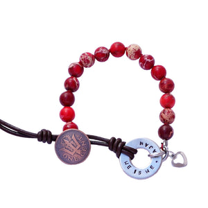 Angelique Jewellery Barbados Red Sea Sediment Jasper Gemstone Bracelet