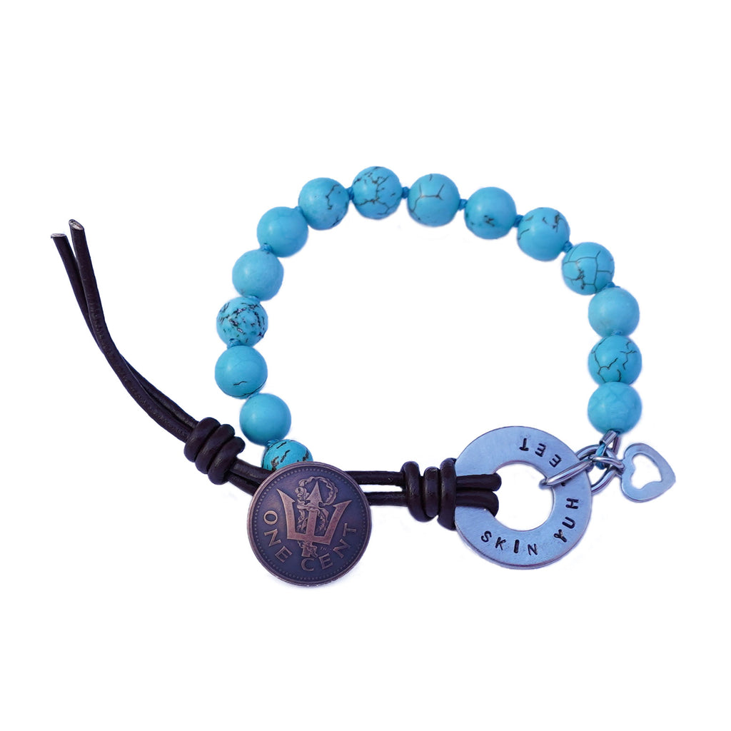 Angelique Jewellery Barbados Turquoise Howlite Gemstone Bracelet